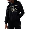 True Religion mens Metallic Buddha Fleece Hoody(Black)