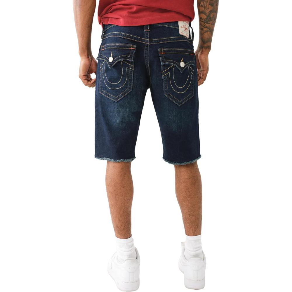 imageTrue Religion Mens Ricky Sn Flap 12quot Short Raw HemMuddy Waters