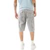 True Religion Men’s Big T Classic Cargo Shorts(Granite Grey)