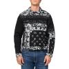 True Religion Men’s Jimmy Jacket Discharge Bandana, Black(Black)