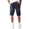 True Religion Mens Ricky Big T Shorts No Flap 1/2″(Columbia Dark Wash)