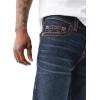 True Religion Mens Ricky Big T Shorts No Flap 1/2″(Columbia Dark Wash)