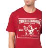 True Religion Men’s SRS Puff Crew Tee(Red Dhalia)