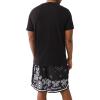 True Religion Mens Ss Fray Twill Applique Tee(Jet Black)