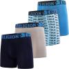 True Religion Mens Underwear 4 Pack Stretch Modal Boxer Briefs for Men(Blue/Grey)