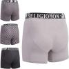 True Religion Stretch Mens Boxer Briefs, Mens Underwear Pack of 4 Black/Grey