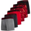 True Religion Mens Boxer Briefs Cotton Stretch Underwear for Men Pack of 6(Red)