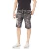 True Religion Men’s Ricky Super T Shorts with Clean Hem(Empire Dark Wash)