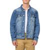True Religion Men’s SN Jimmy Jacket Rope Stitch Logo, Itonda Medium Wash(Itonda Medium Wash)