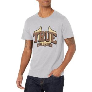 True Religion Men’s Ss True Logo Tee(Heather Grey)