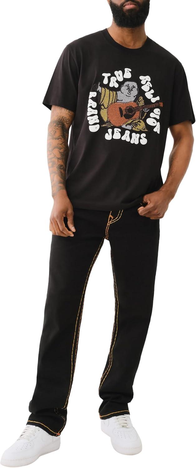 imageTrue Religion Mens Ricky Super T Flap 12quot25b Black Rinse