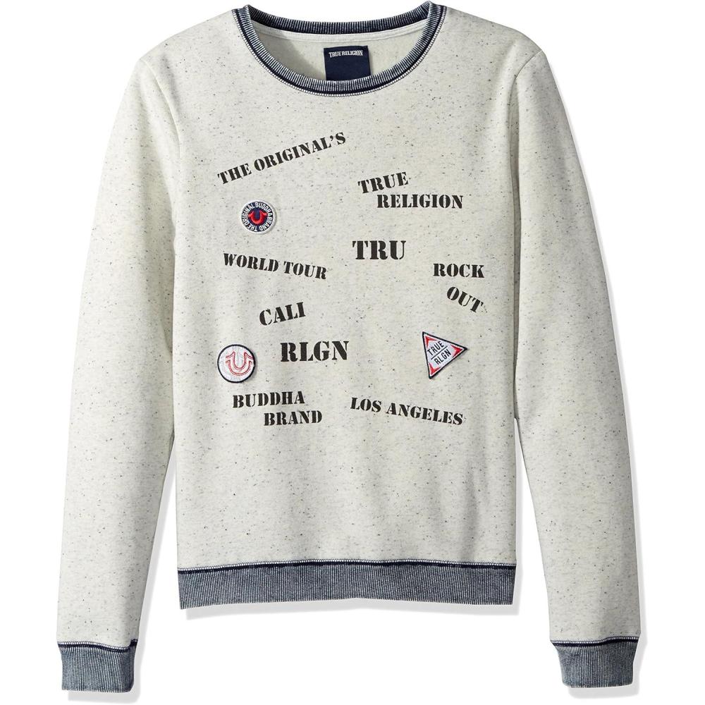 imageTrue Religion Boys Stamp SweatshirtOatmeal Heather