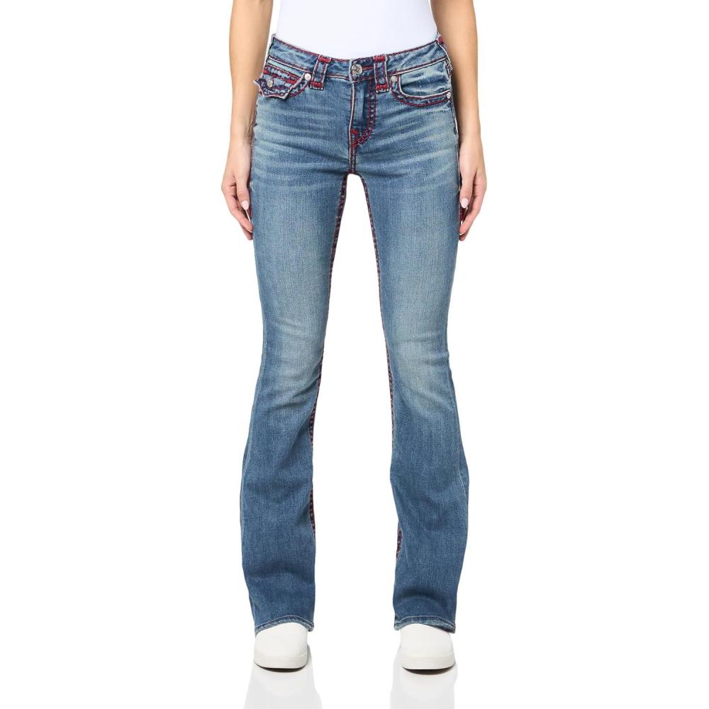 imageTrue Religion Womens Becca Mid Rise Boot Super T FlapBoho