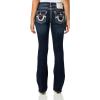 True Religion Becca MID Rise Bootcut Flap Pocket Super T Women’s Jeans – Dark Stone Fox(Dark Stone Fox)