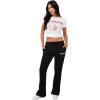 True Religion Big T Bootcut Active Bottom Pants for Women’s(Jet Black)