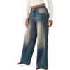 True Religion Jessie Super Baggy Flap Big T Women’s Denim Pants – Distressed Wide Leg, Vintage Fit