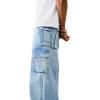 True Religion Mens Big T Utility Cargo Pants(Setoff Blue Wash)