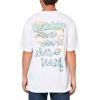 True Religion Men’s Crinkle Paint Tee(Optic White)