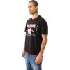 True Religion Men’s High Density SRS Railroad Tee – Short Sleeve T-Shirt with Bold Railroad Graphic Design(Jet Black)
