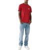 True Religion Mens Ricky Super T Flap 1/2″(Big Sandy Medium Wash With Rips)
