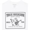True Religion Mens SRS Puff Crew Tee(White)