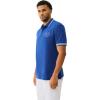 True Religion Men’s SS Buddha Patch Polo | Short Sleeve Polo Shirt with Buddha Logo(Mazarine Blue)