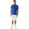 True Religion Men’s SS Buddha Patch Polo | Short Sleeve Polo Shirt with Buddha Logo(Mazarine Blue)