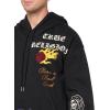 True Religion Men’s patch Embro Hoodie(Jet Black)