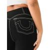 True Religion Women’s Becca High-Rise Bootcut Jeans with Corset Detailing(Body Rinse Black)