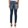 True Religion Women’s Buddah Pocket Jennie MR Skinny(Blue Aura)