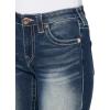 True Religion Women’s Buddah Pocket Jennie MR Skinny(Blue Aura)