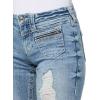 True Religion Women’s Front Zip PKT Becca MR Bootcut(Polar Frost)