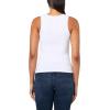 True Religion Women’s Heritage Wing Classic Tank Top(Optic White)