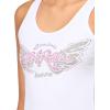 True Religion Women’s Heritage Wing Classic Tank Top(Optic White)