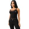 True Religion Women’s Hs Crystal Embroidery Lace Tank​(Jet Black)