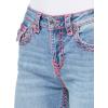 True Religion Women’s Jennie Mid Rise Skinny Flap​ Super T(San Clemente)
