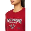 True Religion Women’s Western Logo Rib Baby Tee(Red Dahlia)