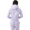 True Religion womens Crystal Classic Zip Hoodie​(Heirloom Lilac)