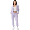 True Religion womens Crystal Classic Zip Hoodie​(Heirloom Lilac)