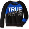 True Religion Boys’ Paneled SweatShirt(Black/Blue)
