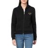 True Religion Circular Terry Zipped Hoodie for women(Jet Black)