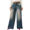 True Religion Jessie Super Baggy Flap Big T Women’s Denim Pants – Distressed Wide Leg, Vintage Fit