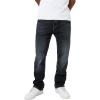 True Religion Mens Ricky Super T Flap 1/2″(Chanson Blue Blk Wash With Rips)