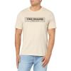 True Religion Men’s Ss Frayed Arch Tee(Tapioca)