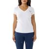 True Religion Womens Buddha Stamp Slim V Neck TeeT-Shirt(Optic White)