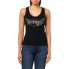 True Religion Women’s Heritage Wing Classic Tank Top(Jet Black)