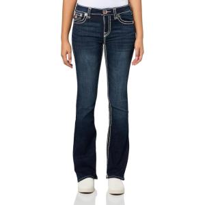 True Religion Becca MID Rise Bootcut Flap Pocket Super T Women’s Jeans – Dark Stone Fox(Dark Stone Fox)