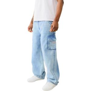 True Religion Mens Big T Utility Cargo Pants(Setoff Blue Wash)