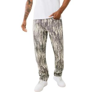 True Religion Men’s Jacquard Bobby Sn Big T Hs 1/2″ 32 Inseam(White Camo)