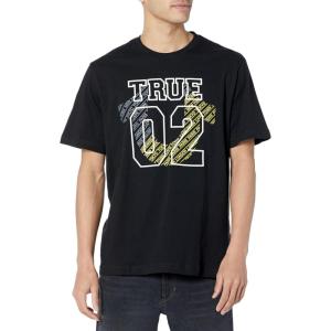 True Religion Men’s Relaxed 02 City Tee(Jet Black)